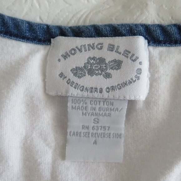 Moving Bleu By Designers Originals Vintage 4th of July Sleeveless Women’s Top S - Picture 8 of 9